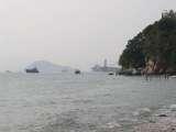 HONG KONG - October 2004. The picture taken during the Meeting about so-called Idiopathic Scoliosis. View of the Sea.