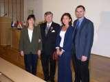 50-lecie Ortopedii na Lubelszczyznie. Grupa z Szeged. 50 Aniversary of Lublin Orthopaedics [October, 2003]. The guests from Orthopaedic Department from Szeged / Hungary. On right Dr. Peter Kellermann, on left Dr. Ildiko Pfaifferne  