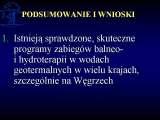 Wody geotermalne w ortopedii. Geothermal water in orthopaedic therapy.