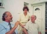 Congress of Hungarian Orthopaedic Society, Szeged, June 2004. From left: Prof. Georg Neff - Head of Orthopaedic Department in Oskar Helene Heim in Berlin, Dr Edit Meszaros, Prof. Tamas Meszaros - Head of Univ. Orthopaedic Department in Szeged. 