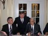 Meeting in Warsaw, 11 May 2006. from left - Dr Wodzimierz Kwieciski (President of Traditional Karate Federation of Poland, d), Prof. Tomasz Karski (Lublin/Poland), Mr. Hidetaka Nishiyama (Chairman of the International Traditional Karate Federation (ITKF) and President of the American Amateur Karate Federation (AAKF). KARATE is the best method for NEO-PROPHYLAXIS and CONSERVATIVE TREATMENT of SCOLIOSIS.