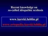 Presentation of biomechanical etiology of so-called idiopathic scoliosis on 58 Orthopaedic Congress in Cairo/Egypt, 4th -9th December 2006.