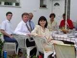 SZEGED / HUNGARY. Polish Team, Hungarian Team and Professor Georg Neff from Berlin in home of Professor Tamas Meszaros, June 2005. Picture taken during the Hungarian Orthopaedic Congress.