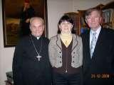 21.12.2008 - na zdjciu Ekscelencja Arcybiskup Bolesaw Pylak, dr Jola Karska i Prof. T. Karski - Dyskusja na temat 
