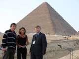 Cairo, December 2006. From left - Prof. Francois GOUIN, Dr. Jola Karska, Prof. T. Karski